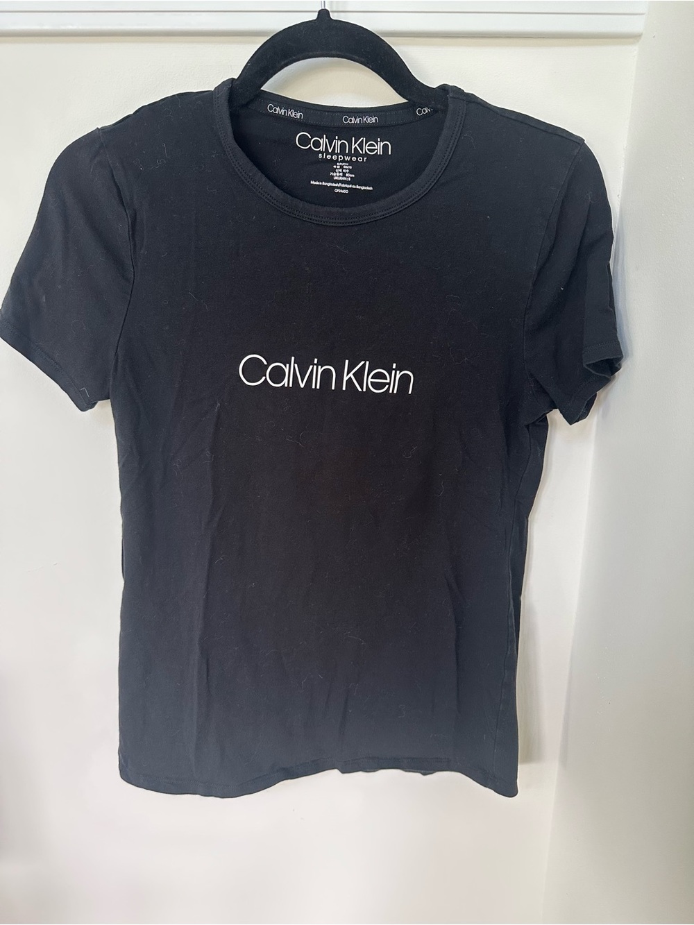 Calvin Klein Black Short Sleeve Logo Tee